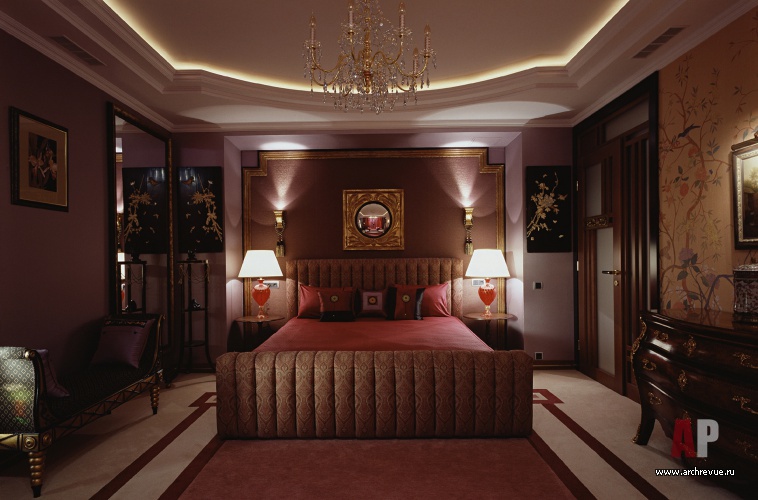 Фото интерьера спальни в восточном стиле
