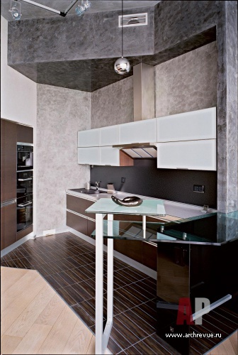 Фото интерьера кухни квартиры в минимализме