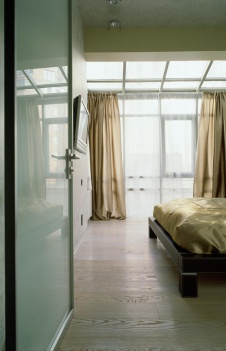 Фото интерьера спальни квартиры в минимализме