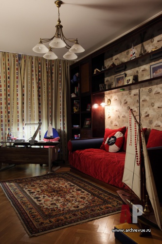 Фото интерьера детской небольшой квартиры в стиле кантри