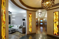 Фото интерьера входной зоны квартиры в современном стиле Фото интерьера коридора квартиры в современном стиле
