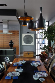 Фото интерьера столовой квартиры в современном стиле