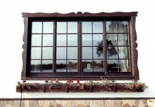 Фото детали фасада дома в баварском стиле