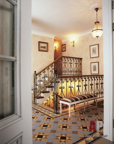 Фото интерьера лестницы квартиры в восточном стиле
