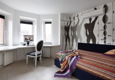 Фото интерьера кабинета небольшой квартиры в современном стиле