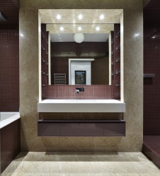 Фото интерьера санузла квартиры в стиле минимализм