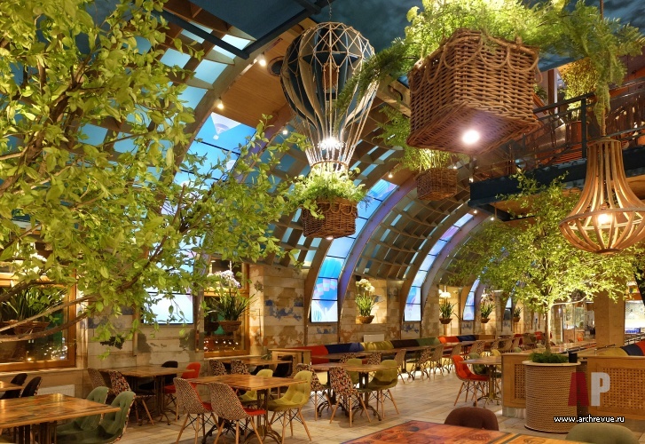 Фото интерьера лаунжа ресторана в современном стиле