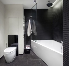 Фото интерьера ванной квартиры в современном стиле