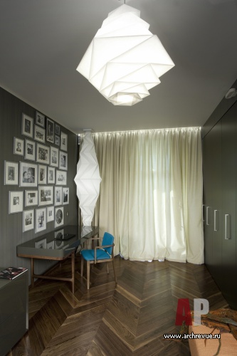 Фото интерьера кабинета квартиры в стиле лофт