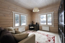 Фото интерьера кабинета небольшого дома в стиле кантри