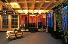 Фото интерьера холла гостевого дома в японском стиле