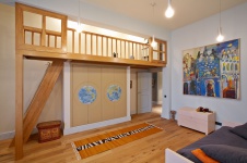 Фото интерьера детской комнаты квартиры в стиле фьюжн