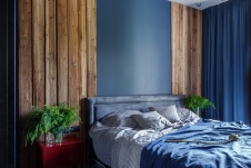 Фото интерьера спальни небольшого дома в современном стиле