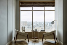 Фото интерьера зоны отдыха квартиры в американском стиле