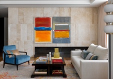 Фото интерьера каминной квартиры в стиле минимализм