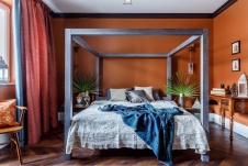Фото интерьера спальни квартиры в стиле Прованс