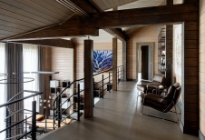 Фото интерьера балкона дома в стиле шале