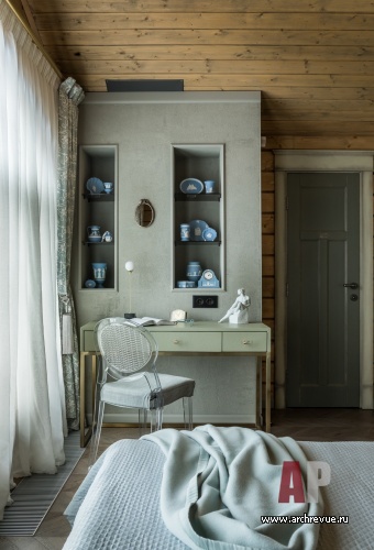 Фото интерьера спальни дома в стиле современная классика