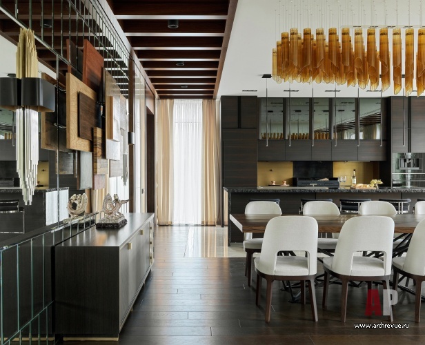 Фото интерьера кухни гостевого дома в стиле современная классика 