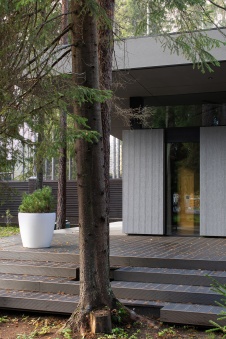 Фото фасада дома в стиле эко