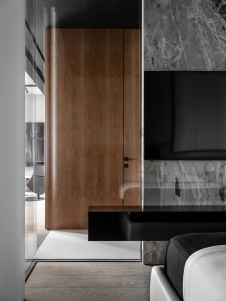 Фото интерьера спальни квартиры в стиле минимализм 