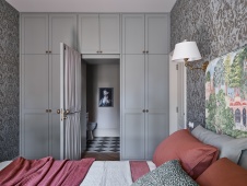 Фото интерьера спальни квартиры в английском стиле