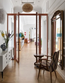 Фото интерьера коридора квартиры в стиле фьюжн 