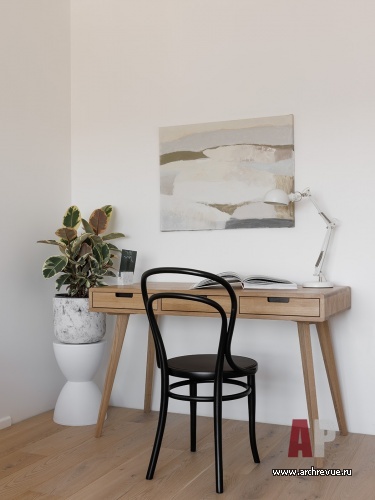 Фото интерьера кабинета квартиры в стиле минимализм 