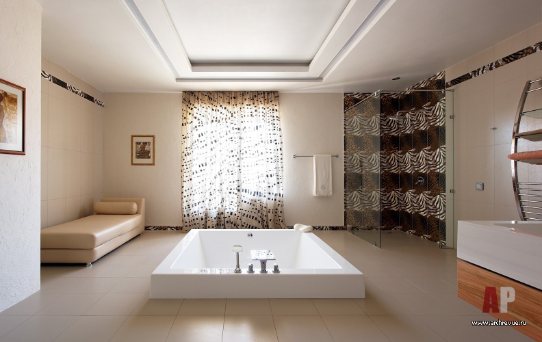 Фото интерьера санузла дома в современном стиле