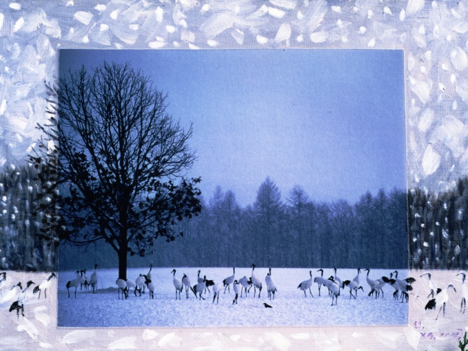 Kang Gyung Sook / Winter Serenade, 72.7x53cm, Photography, Oil on Canvas 2000