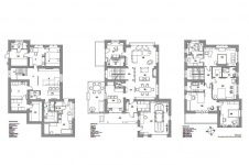 План двухэтажного дома с эксплуатируемым цоколем. Общая площадь – 533 кв. м.
