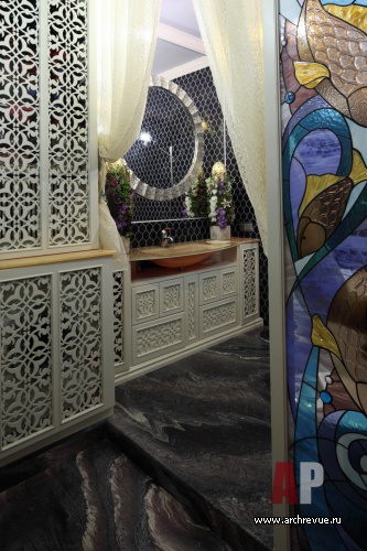 Фото интерьера санузла квартиры в восточном стиле