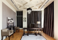 Фото интерьера кабинета гостевой квартиры в современном стиле