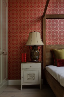 Фото интерьера спальни квартиры в стиле кантри