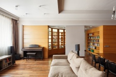 Фото интерьера гостиной квартиры в современном стиле