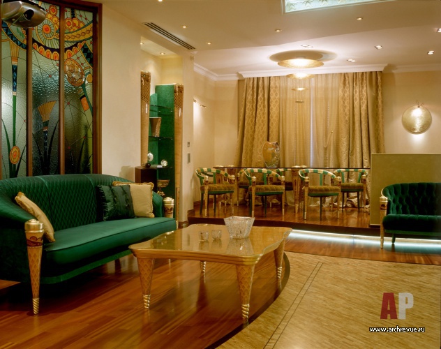 Фото интерьера столовой квартиры в стиле ар-деко