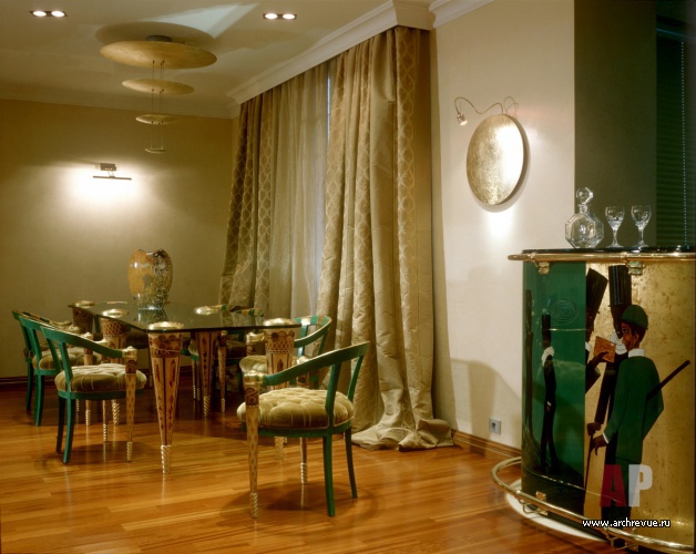 Фото интерьера бара квартиры в стиле ар-деко