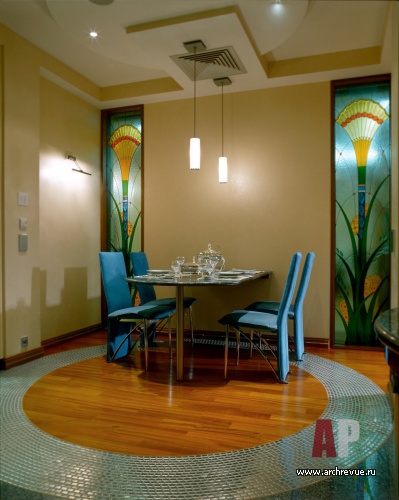 Фото интерьера кухни квартиры в стиле ар-деко