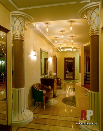 Фото интерьера коридора квартиры в стиле ар-деко