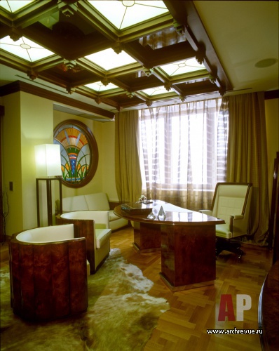 Фото интерьера кабинета квартиры в стиле ар-деко
