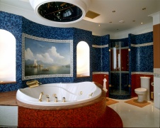 Фото интерьера санузла квартиры в стиле ар-деко