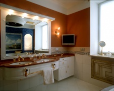 Фото интерьера санузла квартиры в стиле ар-деко