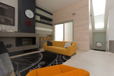 Фото интерьера лестничного холла в стиле минимализм