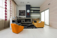 Фото интерьера каминной в стиле минимализм