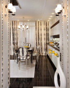 Фото интерьера столовой квартиры в стиле ар-деко