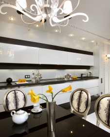 Фото интерьера кухни квартиры в стиле ар-деко