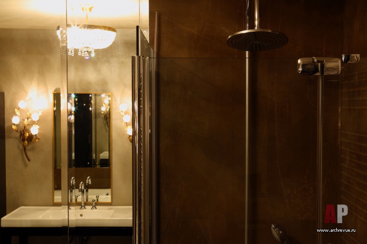 Фото интерьера санузла квартиры в стиле фьюжн