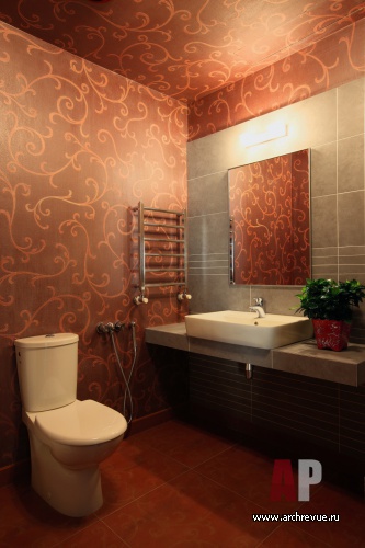 Фото интерьера санузла квартиры в стиле фьюжн