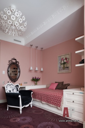 Фото интерьера детской квартиры в стиле неоклассика