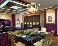Фото интерьера столовой квартиры в стиле ар-деко